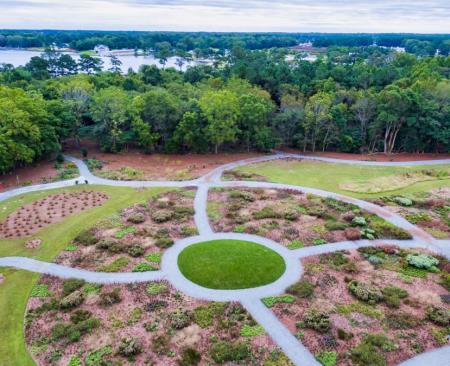 Delaware Botanic Garden aerial view