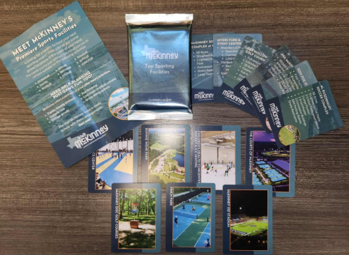 A package of sports cards that showcase McKinney sporting facilities.