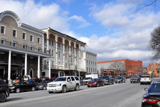 Buildings on broadway in downtown saratoga
