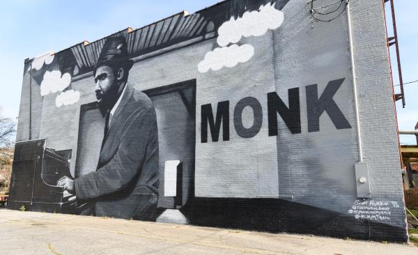 Thelonious Monk Mural by Scott Nurkin