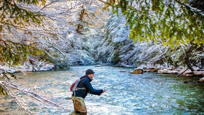 Winter Fishing Laurel Highlands