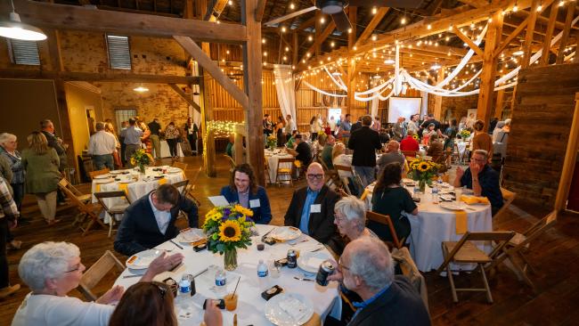 Travel and tourism partners gather for GO Laurel Highlands’ Annual Dinner at the Big Barn at West Overton Village.