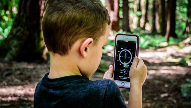 Boy with Compass