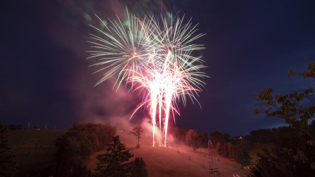 Fireworks on Independence Weekend at Seven Springs Mountain Resort