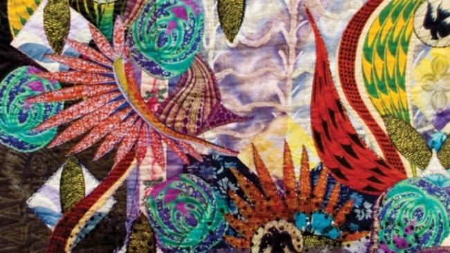 Tina Williams Brewer, Divine Plan (detail), 2003. Hand-pieced African and domestic fibers, 90 x 50 in. Gift of the Westmoreland Society, 2019
