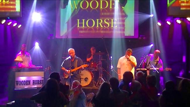 Wooden Horse at Jean's Playhouse in Lincoln, NH