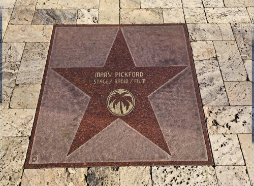 Mary Pickford's star on Palm Springs Walk of Stars