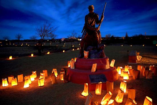 Fort Selden Luminarias statue