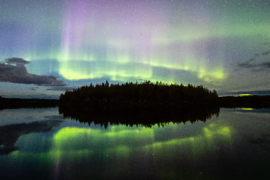 Aurora over Chena Lake (North Pole)
