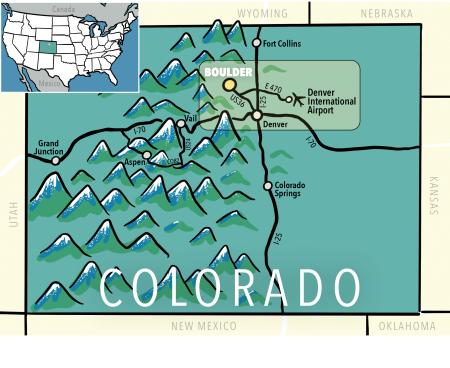 Illustration of Boulder's Location