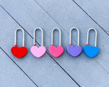 Detailed photo of all the Love Lock Colorways