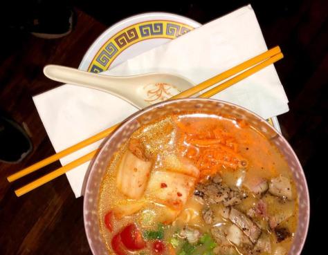 A bowl of delicious Ramen from Suttree’s High Gravity Tavern in Knoxville, TN.