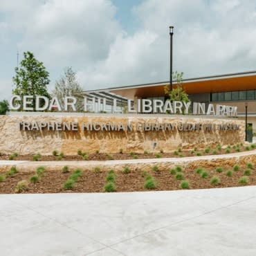 Library in a Park Entrance