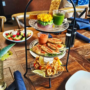 Seafood Tower at Farlow's on the Water.