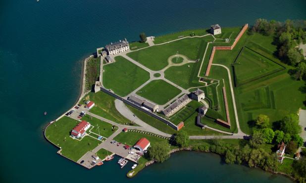 Aerial view of Old Fort Niagara