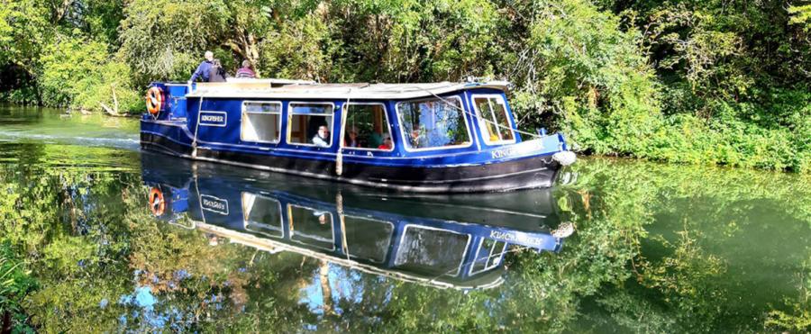 A canal boat on Chichester Canal