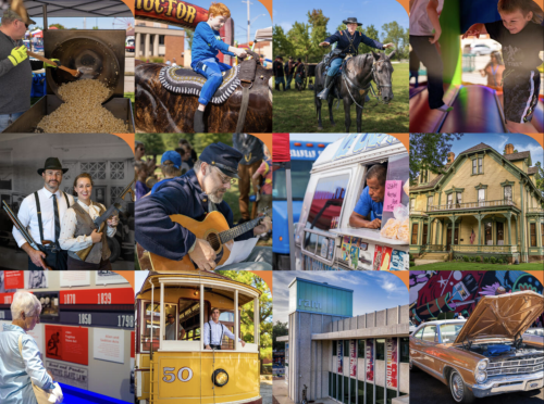 A colorful collage of photos from the Fort Smith Fall Festival.