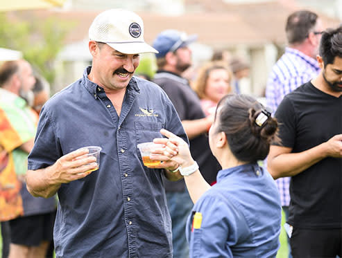 Man sampling whiskey