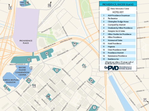 Downtown Hotel Map