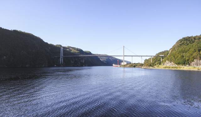 Feda fjord bridge southern Norway