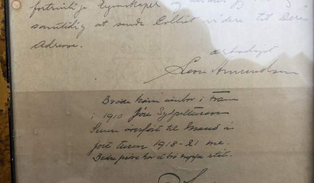 Letter from Roald Amundsen