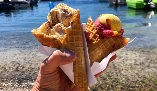 Iskrem på Brekkestø