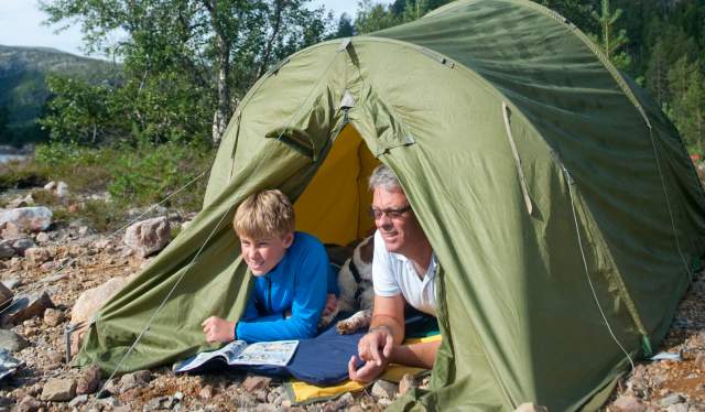 Camp in the wild