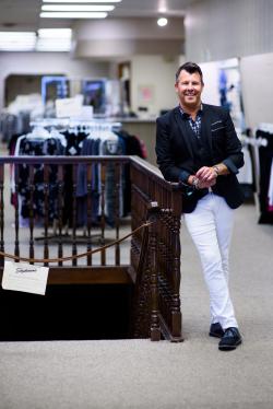 Danny Reynolds leans on a railing at Stephenson's of Elkhart