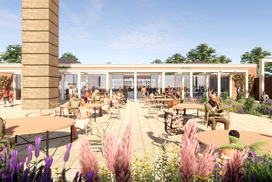An artist's rendition of the proposed Birmingham Botanical Gardens events space