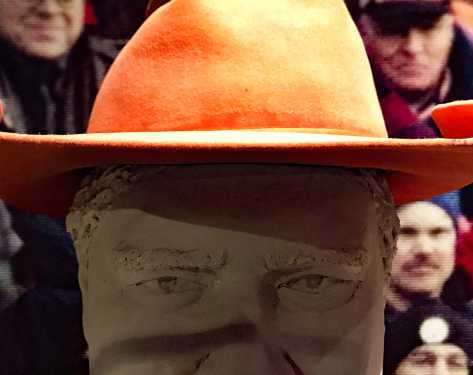 Barrel Man Broncos superfan