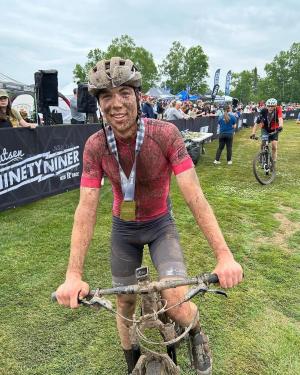 Will Surbaugh of Grand Marais wins the Lutsen99er at 21 years old on June 24 2023 - photo by Kate Surbaugh