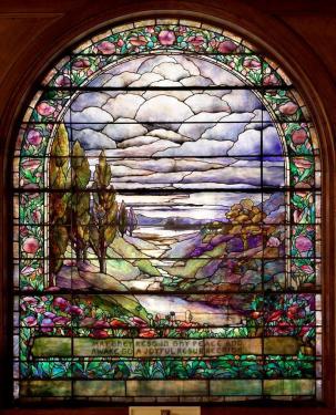 Woodland Cemetery Tiffany Window