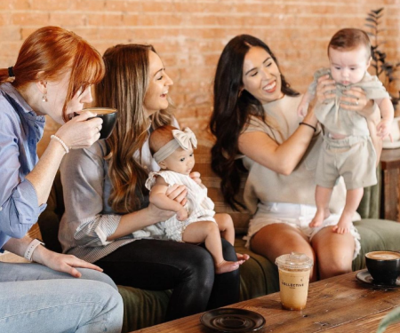 moms and babies at Collective Coffee
