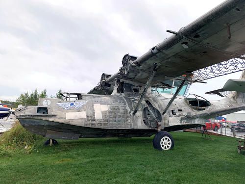Historic aircraft on display at the Alaska Aviation Museum