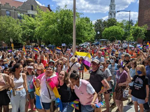2022 PRIDE March at Chapel Hill's Peace & Justice Center