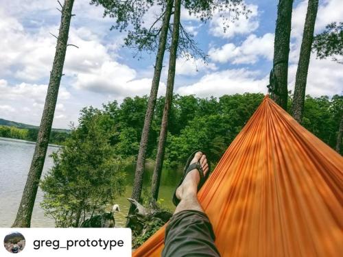 Man in Hammock At Deam Lake