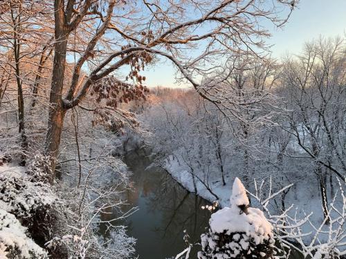 Chris Walker New Albany's Silver Creek in Winter