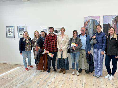 The group at the Grand Marais Art Colony