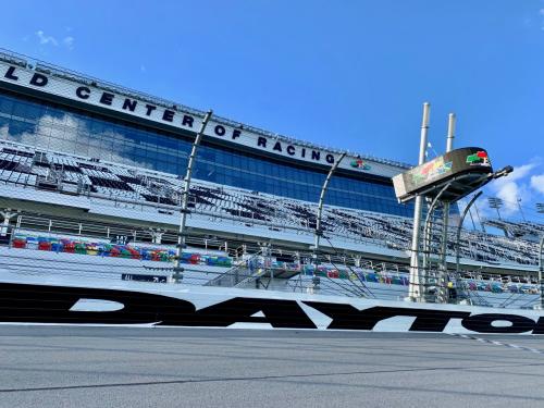 Daytona International Speedway offers year round track tours for up close looks at the World Center of Racing