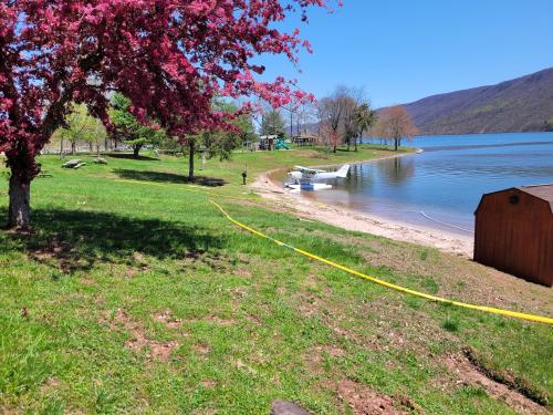 Seaplane at Seven Points Beach