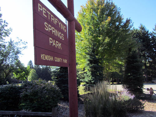 Petrifying Springs Park sign