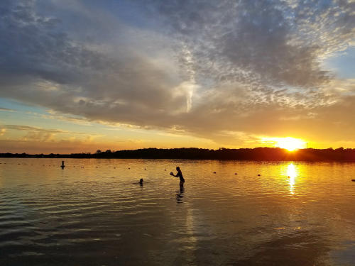 sunset at Richard Bong State Recreation Area