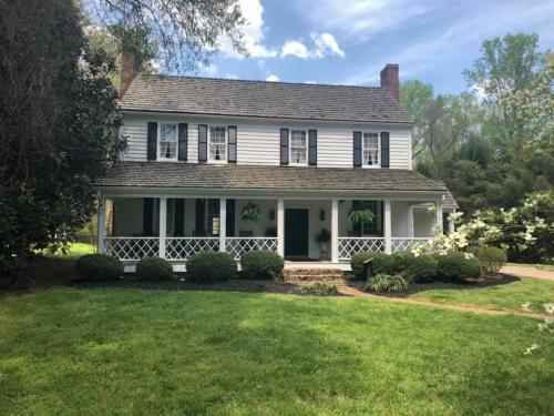 The stately Beaver Dam Historic Home is surrounded by beautifully manicured lawns.
