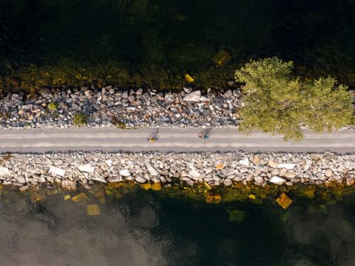 A Causeway Aerial - Biking