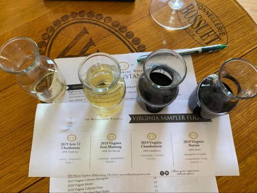 Williamsburg Winery flight