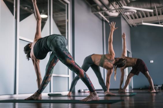 Yoga Class at The Front Climbing Gym