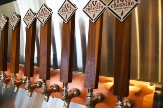 Beer taps at Level Crossing