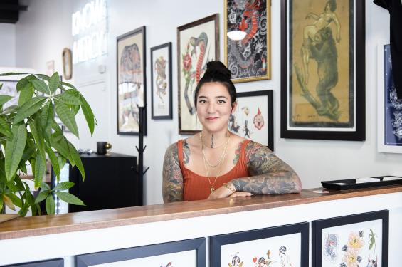 Mina Aoki of Mercy Tattoo