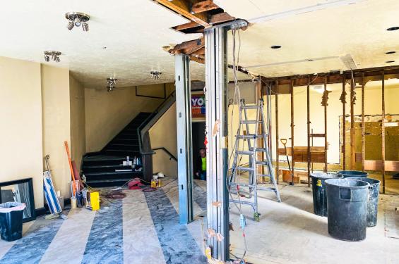 SLAC Lobby Under Construction Spring 2021