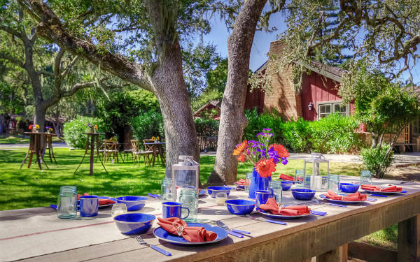 Group Picnic Setting at the Camp at Carmel Valley